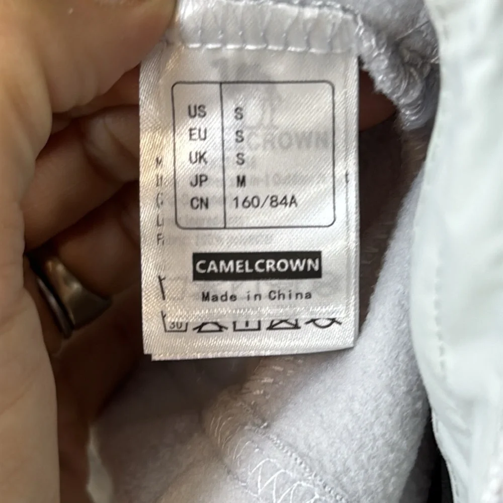 Camel Crown | White & Silver Waterproof Ski Jacket, Size S, NWT
